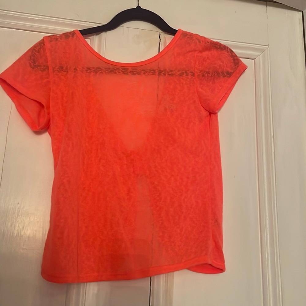 Bright coral T-shirt